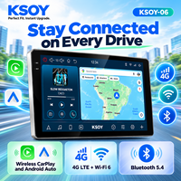 KSOY-06 Radio DVR Mobil Android Audio Mobil Android Layar Sentuh Universal Navigasi GPS Kamera 360 6+128G Wireless Carplay FM AM