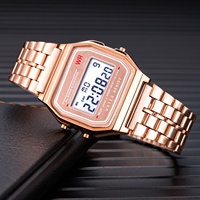Montre numérique à quartz carrée classique et tendance avec cadran à aiguilles, design unisexe pour couples, grand cadran de 33 mm, fonction chronographe