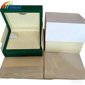 Boîte à montre en laque verte Rlx, boîte à montre de luxe personnalisée, logo personnalisé, boîte à montre en bois, logo de la marque, emballage de la marque - Product Image 6