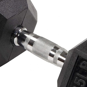 مجموعة الدمبل المطلية بالمطاط لرفع الأثقال, معدات رياضية لرفع الأثقال - Product Image 5