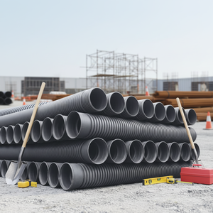 Tuyau de drainage spiralé ondulé lisse en PEHD haute pression, flexible, écologique, à faible résistance au débit, DN800mm, pour tuyauterie enroulée - Product Image 5