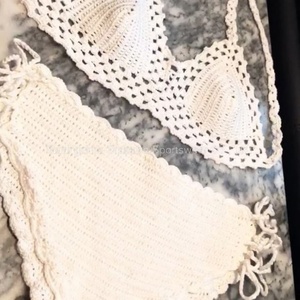 OUTPACE Hand Crochet <b>Bikini</b> Vintage Crochet <b>Bikini</b> for Sale,2024 Sexy Women Open Swimwear for Women - Product Image 3