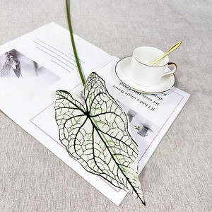 Forêt Plastique PVC Plante Verte Artificielle <span class=keywords><strong>Arum</strong></span> Feuilles 70cm <span class=keywords><strong>L</strong></span>éger Écologique Fête De Mariage Scène Maison Vase Décor Table - Product Image 6