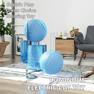 Jouet pour chat interactif électrique intelligent WY, moderne, petit, lumineux, écologique, avec balle en plastique, couleur unie, pour Pâques - Product Image 2