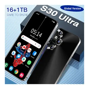 Vendita calda Global Unlock S30 Ultra 7.3 pollici HD cellulari smart phone HD camera 50MP + 108MP telefono cellulare android