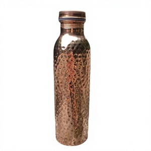 Bee Embossed Texture Polish Real Copper Water <b>Bottle</b> For Drinking Unisex Theme Outdoor Travels School Office Household Use - Product Image 1