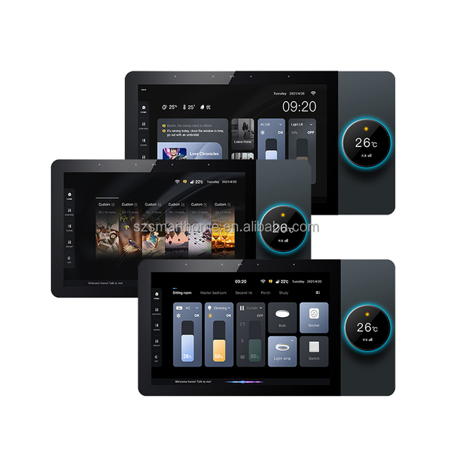 Tuya WiFi ZigBee Smart 8 Inch Multi-function Central Control with Voice Control Background Music Host Smart Home System