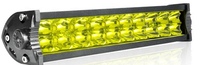 Barre lumineuse LED tout-terrain en gros d'usine, puce 3030, blanc ambre, clignotement continu, 2 modes, IP67, large plage de tension, boîtier en aluminium, lentille en PVC