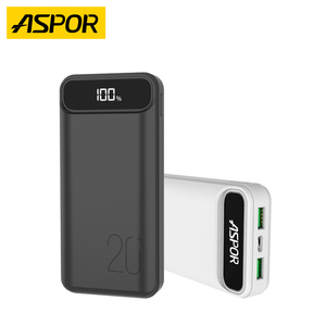 Banque d'alimentation Aspor A396PD 20000mAh Nouvelle mini banque d'alimentation <span class=keywords><strong>2023</strong></span> 20000mAh Petite banque d'alimentation avec écran LED - Product Image 1