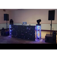 Cabina de DJ con Pantalla LED Curva para Espectáculos en Vivo Móviles y Eventos en Interiores, Actuaciones de DJ