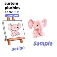 Peluche Éléphant Personnalisée en Gros – Grande Taille, Confort Réconfortant, Poupée Animale Douce et Sûre pour Bébés, Idéale comme Cadeau pour Enfants