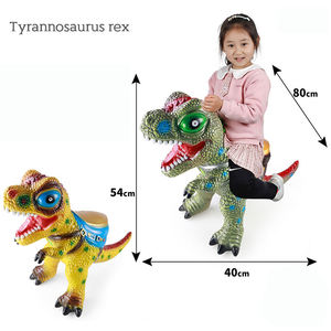 Modèle de dinosaure statique de dessin animé pour divertissement intérieur des enfants, grande figurine de dinosaure à chevaucher avec son et lumière - Product Image 2