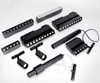 Nouveau rail magnétique à Led, Luminaire linéaire de plafond, lampe à large faisceau à 90 degrés, 10w, 15w, 20w, 30w