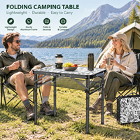 Tables de camping pliantes en alliage d'aluminium, légères, portables, pliables, rangement facile, directement de l'usine, pour la randonnée, le pique-nique, le jardin, la plage, les voyages