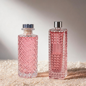 Modern Custom Logo <b>Reed</b> <b>Diffuser</b> Diamond Glass Vessel For Yoga Studio Aromatherapy Wholesale Factory Direct Sale Bulk Jar - Product Image 1