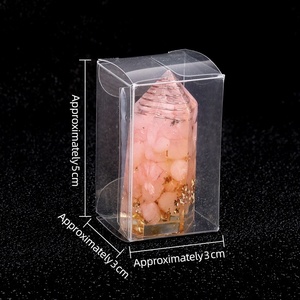 7 Chakra Gravel Ornaments Vintage Luxury Desktop Resin Decor Carved Natural <strong>Stone</strong> Healing Crystals Amethyst <strong>Jade</strong> Hexagonal - Product Image 4