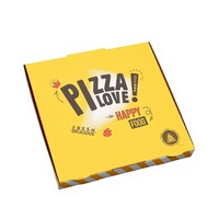 Boîtes d'emballage pour pizzas, boîtes à lunch en carton ondulé personnalisées, emballages alimentaires recyclables pour pizzas avec logo personnalisé, livraison rapide