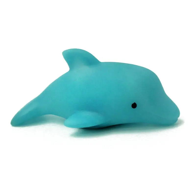 Zee Dieren Water Led Licht Up Milieuvriendelijke Materiaal Drijvende Dolfijn Kids Bad Toy