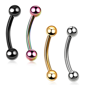 G23 titanio ceja plátano Piercings anillo 16G barra curva <span class=keywords><strong>labio</strong></span> anillos Snug Daith Helix Rook pendiente cartílago Tragus joyería - Product Image 1