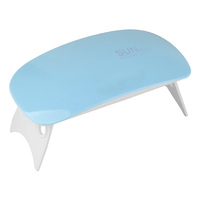 Lampe bleue pour sécher le vernis à ongles, 6W, UV, LED, Mini lampe, Portable, avec câble USB, Gel, accessoire pour manucure, usage domestique, en voyage