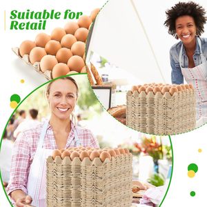 Phân Hủy Sinh Học Thân Thiện Với Môi 30 Lỗ Trứng Giấy Bao Bì Khay Bột Giấy Sợi Trứng Thùng Carton Khay - Product Image 4