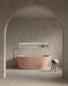 Bañera de Cemento Moderna Independiente Estilo Vietnamita, Hecha a Mano con Textura de Piedra, Mueble de Alta Gama para Hostelería - Product Image 3