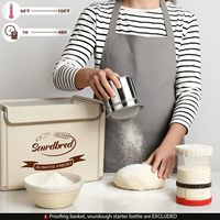 Boîte de Fermentation Pliable Extra Large avec Logo Personnalisé et Contrôle de Température/Minuterie pour Pâte à Pain, Pizza, Yaourt et Fermentation de la Pâte au Levain