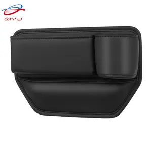 Qiyuu - Caixa de armazenamento para assento de carro, caixa de plástico com fenda para console central, organizador de bolso, estojo de carro, roupa de reposição interior, de fábrica