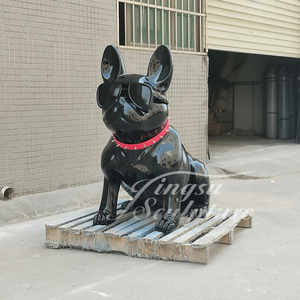 Décoration d'intérieur taille personnalisée <span class=keywords><strong>noir</strong></span> couleur résine <span class=keywords><strong>bouledogue</strong></span> français <span class=keywords><strong>anglais</strong></span> figure statue - Product Image 3