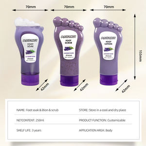 Производитель, отшелушивающий успокаивающий Лавандовый питательный органический отшелушивающий скраб для ног, натуральные продукты для ухода за ногами для взрослых - Product Image 5