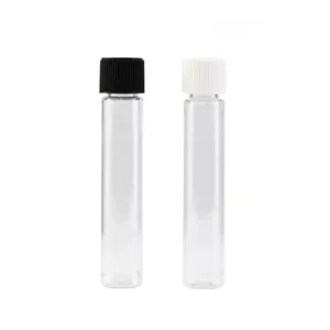 Kind Proofglass Buis Verpakking Borosilicaatglas Materiaal Platte Bodem Smellproof Glazen Reageerbuis Met Galvaniseren Schroefdop
