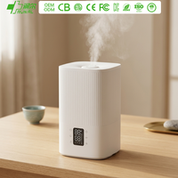 RUNAL 4L Hybride, Humidificateur d'air intelligent Wi-Fi à remplissage par le haut, chauffant, à vapeur, avec grand réservoir d'eau, UV, ultrasonique et veilleuse LED pour enfant