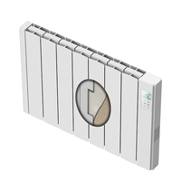 Pemanas Panel Listrik Grosir dengan Timer Digital yang Dapat Diprogram, Pemanas Panel Inframerah Keramik Aluminium untuk Pemasangan di Dinding