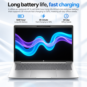 ขายส่งแล็ปท็อป HP ProBook 4 G1i 14 นิ้ว AI Business Laptop Core Ultra 5 7 แรม 16GB 32GB DDR5 SSD 1TB หน้าจอ WUXGA ระบบปฏิบัติการ Windows 11 Pro - Product Image 3
