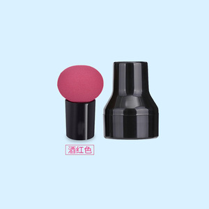 Nuovo uovo di bellezza con soffio a testa di fungo personalizzato con manico in scatola spugna bagnata e asciutta strumenti di bellezza spugna per il trucco - Product Image 6