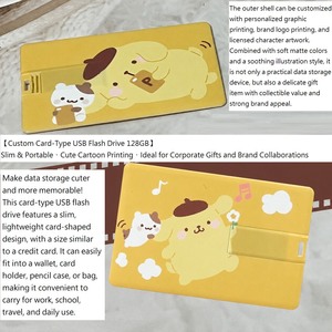 Nueva Memoria USB con Forma de Tarjeta, Diseño de Dibujos Animados Personalizado, Portátil, 128GB, Dispositivo de Almacenamiento de Datos de Plástico - Product Image 3