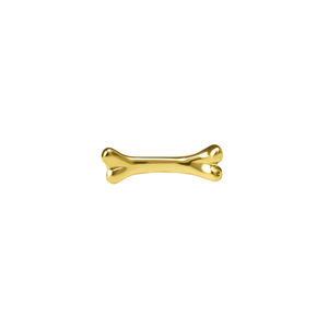 Pendientes de Oro Sólido de 14K con Diseño de Ankh, Cabeza de Dios de la Muerte Egipcio, Hueso de Perro y Triple Luna, Joyería Fina - Product Image 5