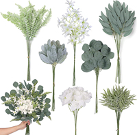 Feuillage artificiel réaliste avec des tiges et des feuilles naturelles pour la décoration de la maison, du jardin, des mariages et des arrangements floraux