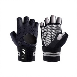 Custom Gym Weight Lifting Fitness Gym Gloves Breathable Custom Design Polyester Best Quality Gym Gloves - Product Image 1