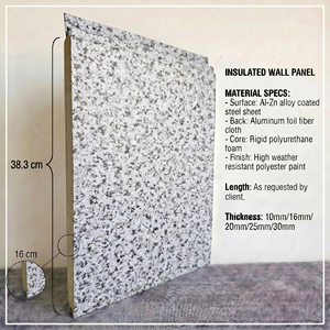 Panneau d'isolation thermique et décoratif intégré pour mur extérieur, panneau de protection pour <span class=keywords><strong>cloison</strong></span> de maison mobile - Product Image 2