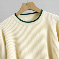 Ensemble tricoté deux pièces élégant de style européen pour femme, automne-hiver, pull à manches longues et pantalon large