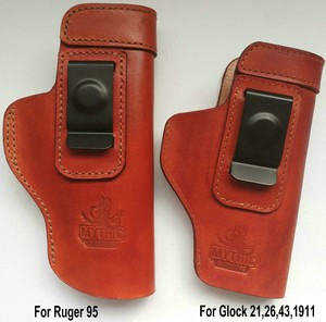 ซองปืนหนังแท้แบบ IWB/<span class=keywords><strong>OWB</strong></span> สำหรับพกพาซ่อนเร้น วัสดุนุ่ม สำหรับผู้ชายและผู้หญิง - Product Image 2