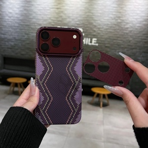 เคสโทรศัพท์มือถือแบบแม่เหล็กเนื้อคาร์บอนไฟเบอร์บางเฉียบสุดหรูสำหรับ iPhone 18 17 Pro Max ฝาหลังแข็ง PC ป้องกันแรงกระแทก - Product Image 2