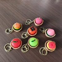 Moderne kunst Zachte rubberen stressverlichtende clicker-toetsenbordknop Mechanisch toetsenbord Fruitvormige sleutelhangerhanger [Geen achtergrondverlichting]