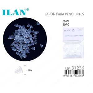 Fermaglio per orecchini ILAN da 6 mm, 80 pezzi, per la creazione di gioielli - Product Image 3