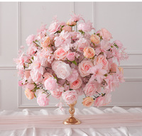 Centre de table floral de luxe en polyester durable, imitant des lys blancs en cascade, pour décoration de mariage, 240 cm
