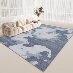 Tapis carré en polyester à imprimé abstrait pour salon, canapé, table basse moderne, couverture de chambre à coucher, tapis de chevet pour toute la pièce, vente en gros - Product Image 3