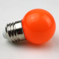G45 Guirlande lumineuse de jardin à LED Base E27 en forme de balle de golf Installation facile Rouge Bleu Jaune Vert Orange Blanc Rose Ampoules colorées