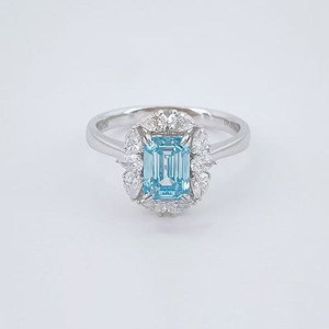 <span class=keywords><strong>Anillo</strong></span> <span class=keywords><strong>de</strong></span> Diamante <span class=keywords><strong>Azul</strong></span> Cultivado en Laboratorio con Corte Esmeralda, Chapado en Oro Blanco <span class=keywords><strong>de</strong></span> 18K, Color Fantasía, <span class=keywords><strong>Anillo</strong></span> <span class=keywords><strong>de</strong></span> Compromiso y Boda para Mujer, Joyería Fina, <span class=keywords><strong>Anillo</strong></span> Nupcial - Product Image 6