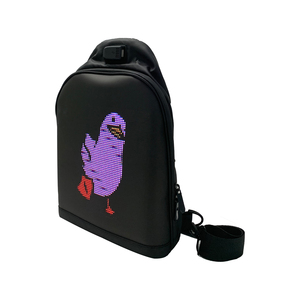Light Up LED Cross body Bag, Shoulder Bag with App Programmable LED Display Screen, Outdoor Advertising Travel Sling <b>Backpack</b> - Product Image 3